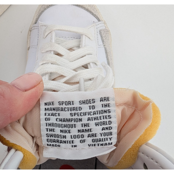 Nike Womens Blazer Mid 77 Next Nature White Black Retro Athletic Sneakers Size 9 - Picture 9 of 9